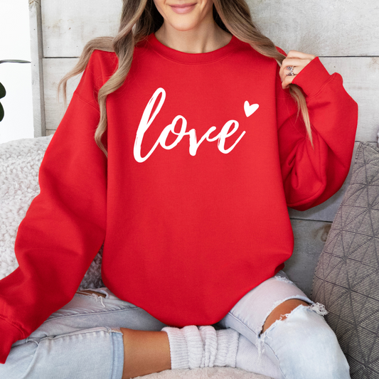 Love Heart Unisex Sweatshirt Valentine's Day