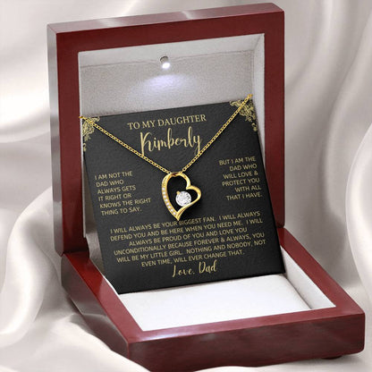 Personalized To My Daughter Forever Love Necklace