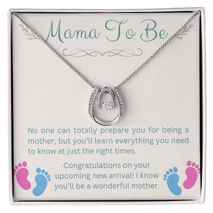 Lucky in Love Mama to Be Necklace